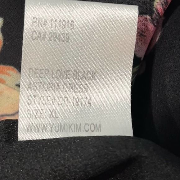 YUMI KIM Astoria Dress in Deep Love Black | Size XL - Picture 8 of 10